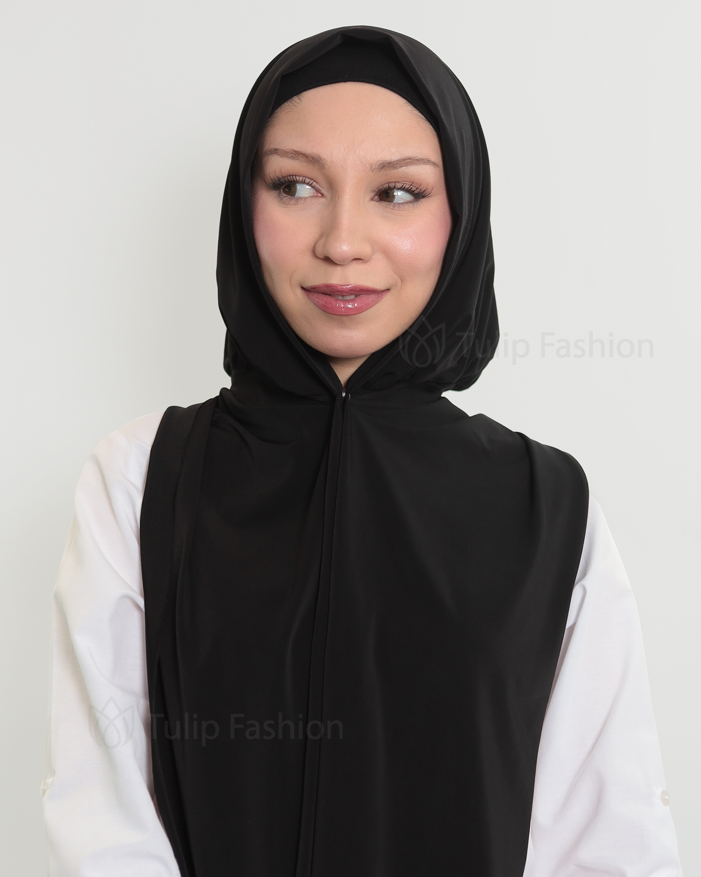 Hijab - Instant Lycra - Black - 4