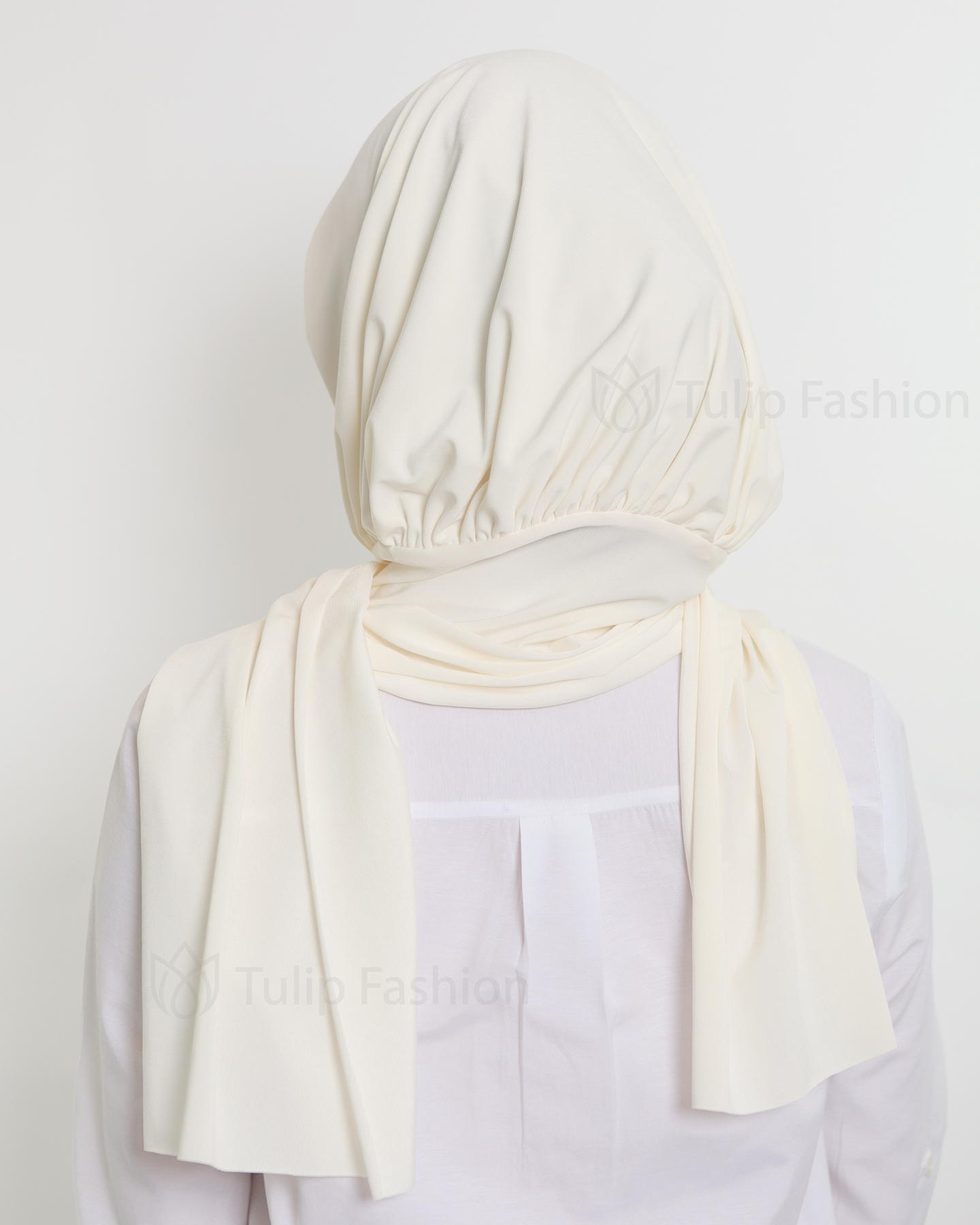Hijab - Instant Lycra - Off-White - 3