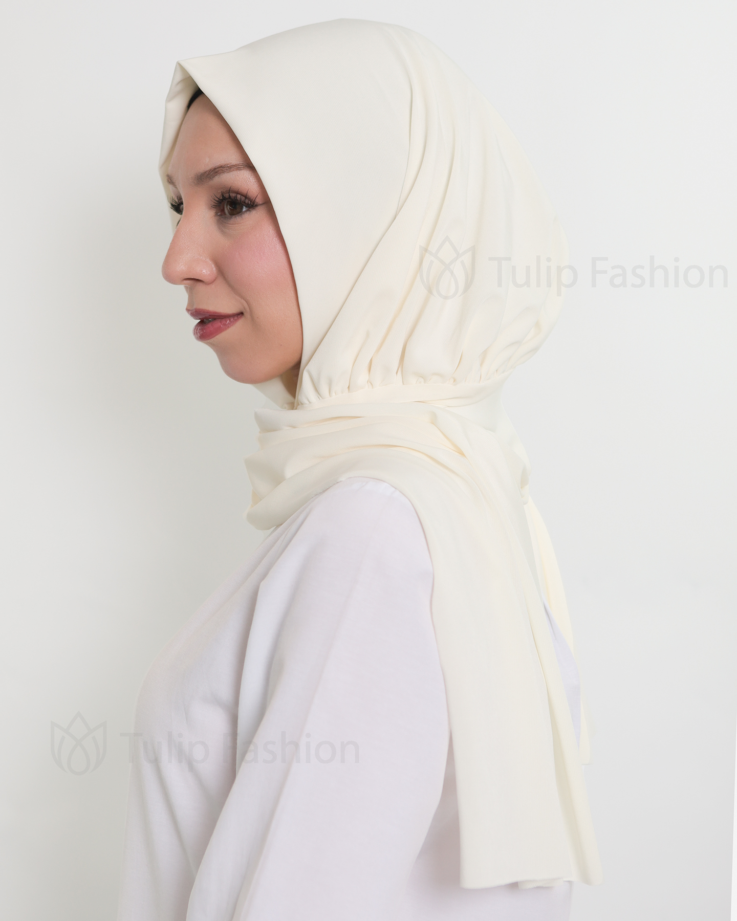 Hijab - Instant Lycra - Off-White - 2