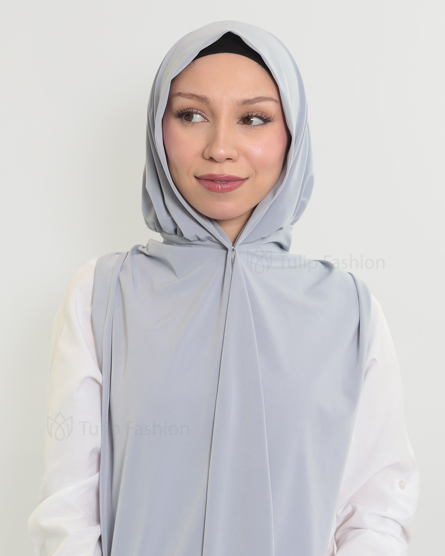 Hijab - Instant Lycra - Light Gray - 4