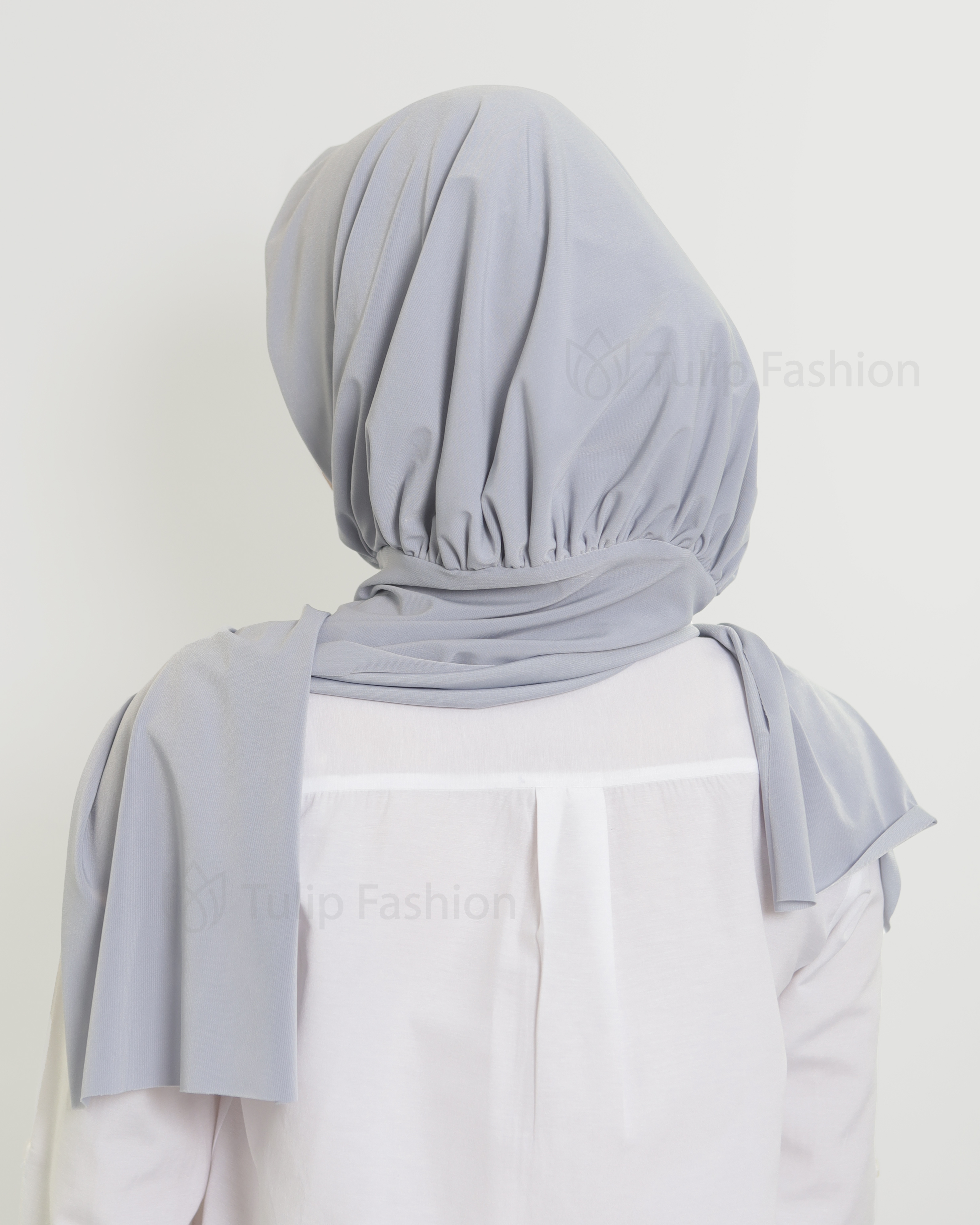 Hijab - Instant Lycra - Light Gray - 3