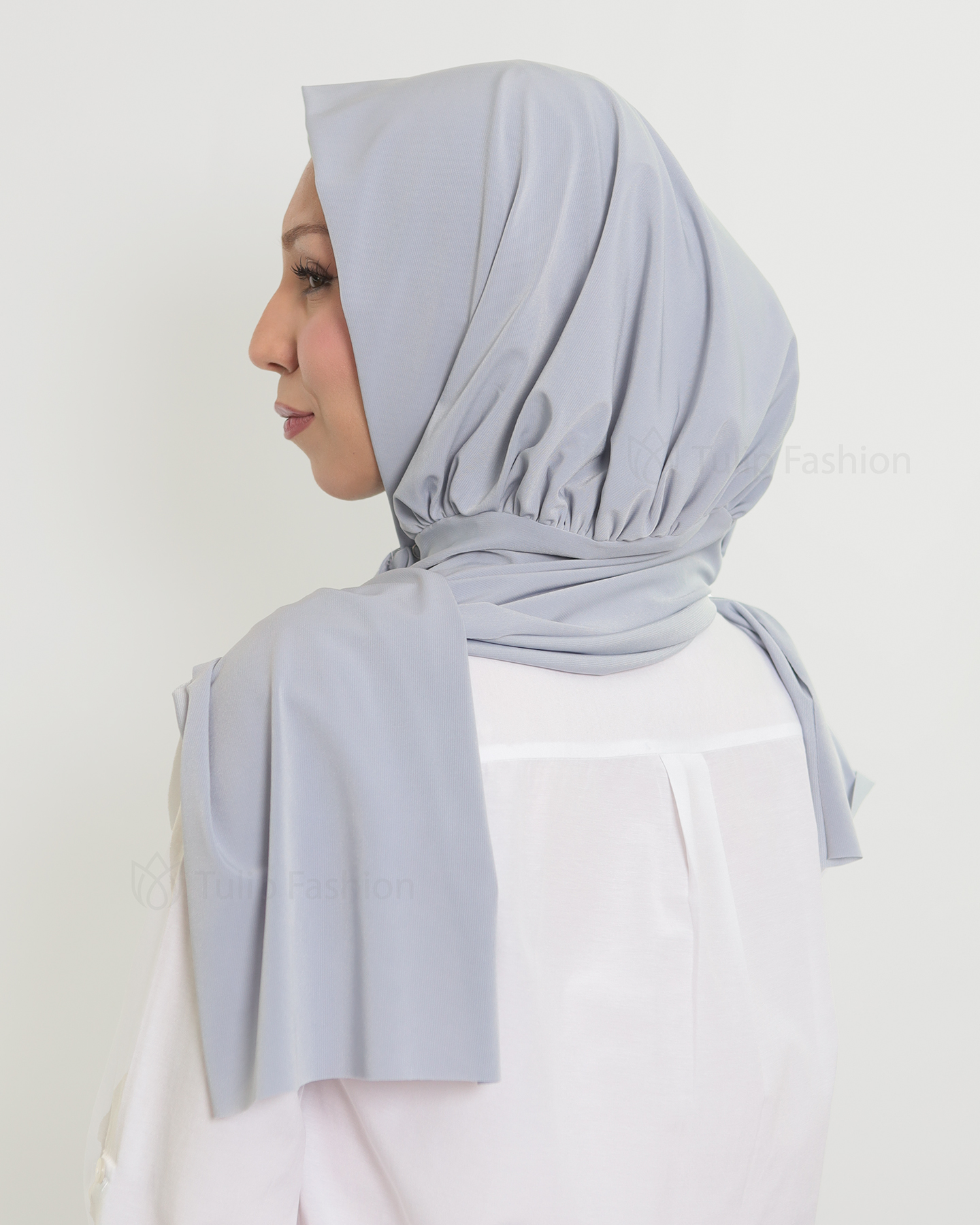 Hijab - Instant Lycra - Light Gray - 2