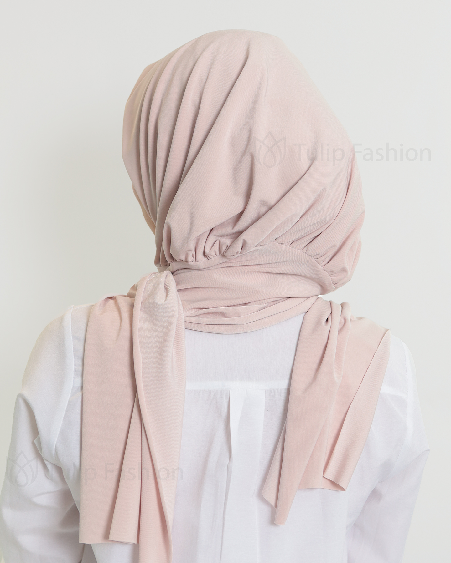 Hijab - Instant Lycra - Powder pink - 3