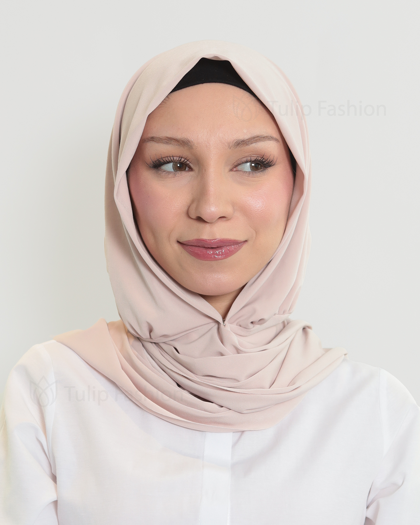 Hijab - Instant Lycra - Powder pink
