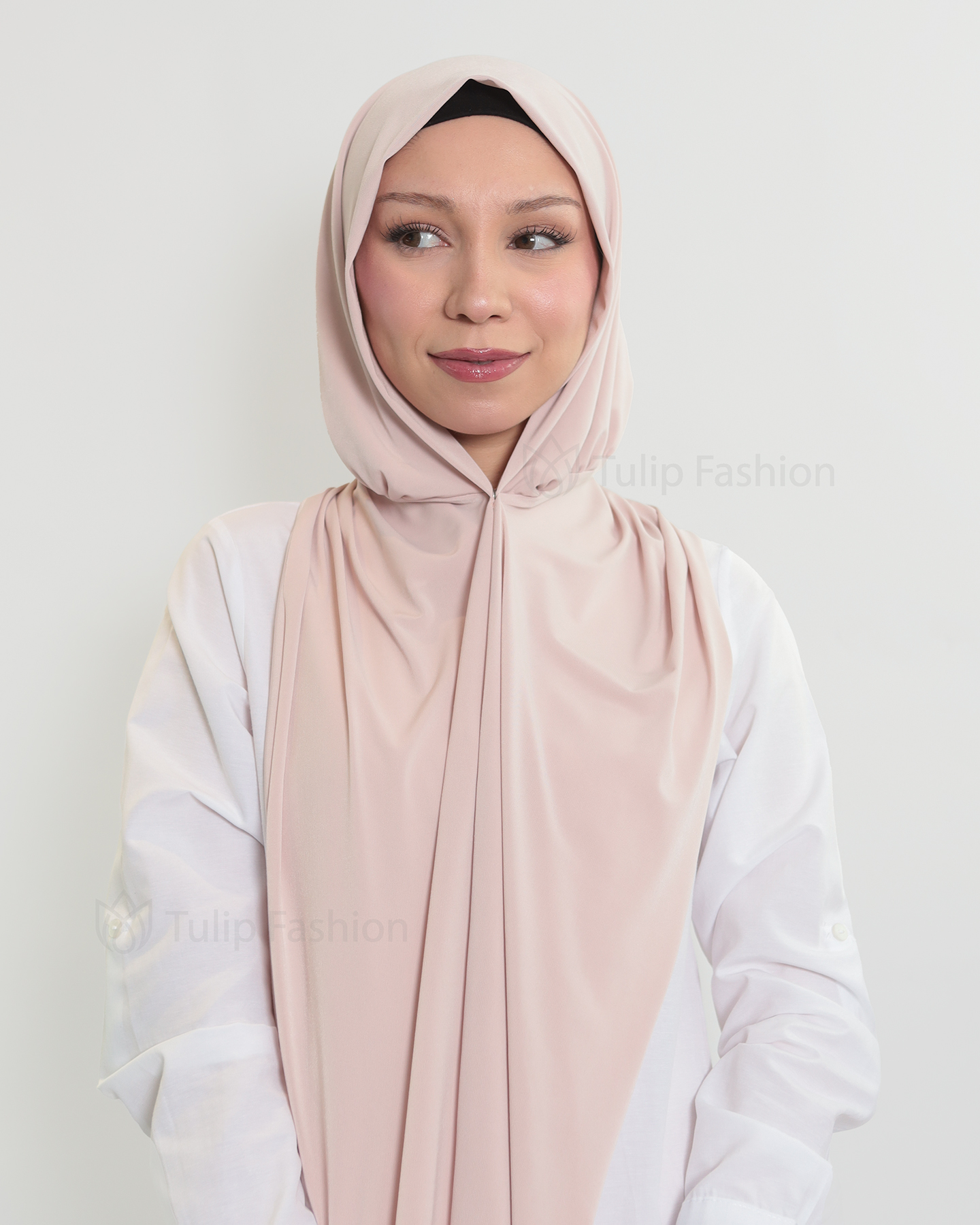 Hijab - Instant Lycra - Powder pink - 4