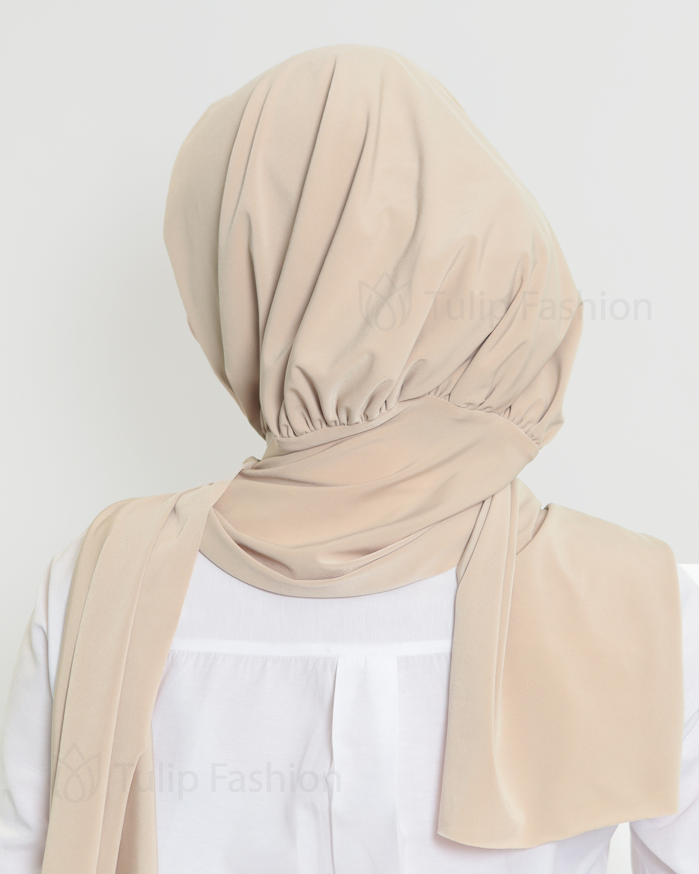 Hijab - Instant Lycra - Beige - 3
