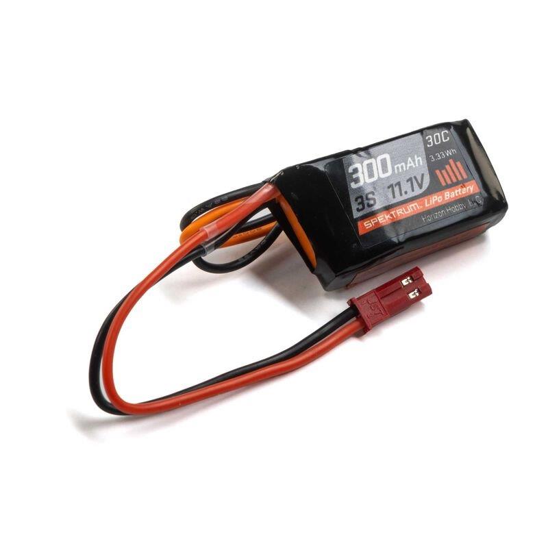 Spektrum 3S 11.1V 300mAh 30C LiPo Battery: RCY - 2