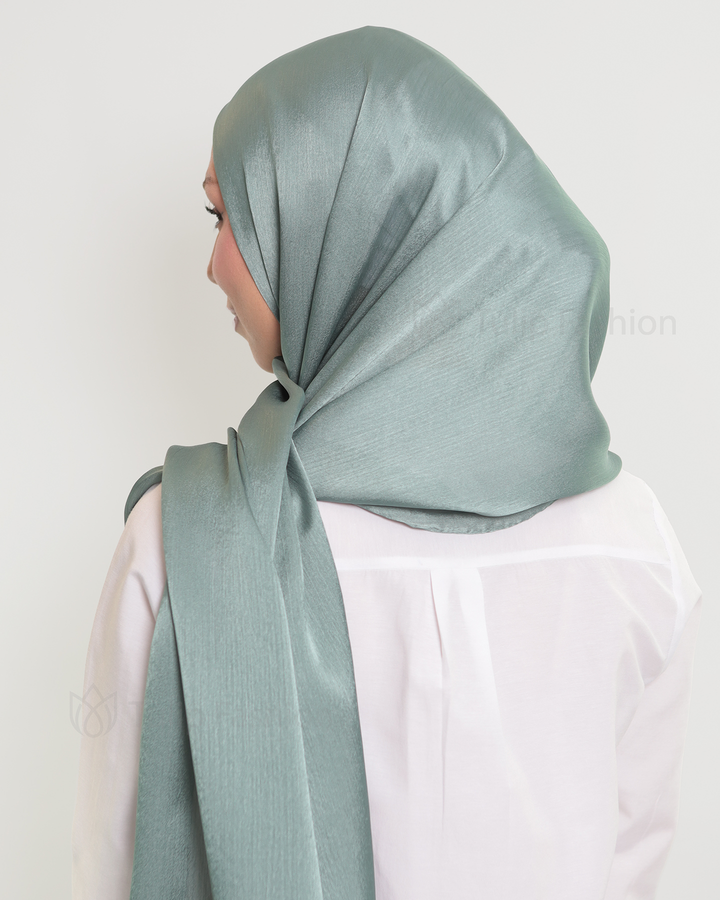 Hijab - Metallic Satin - Green
