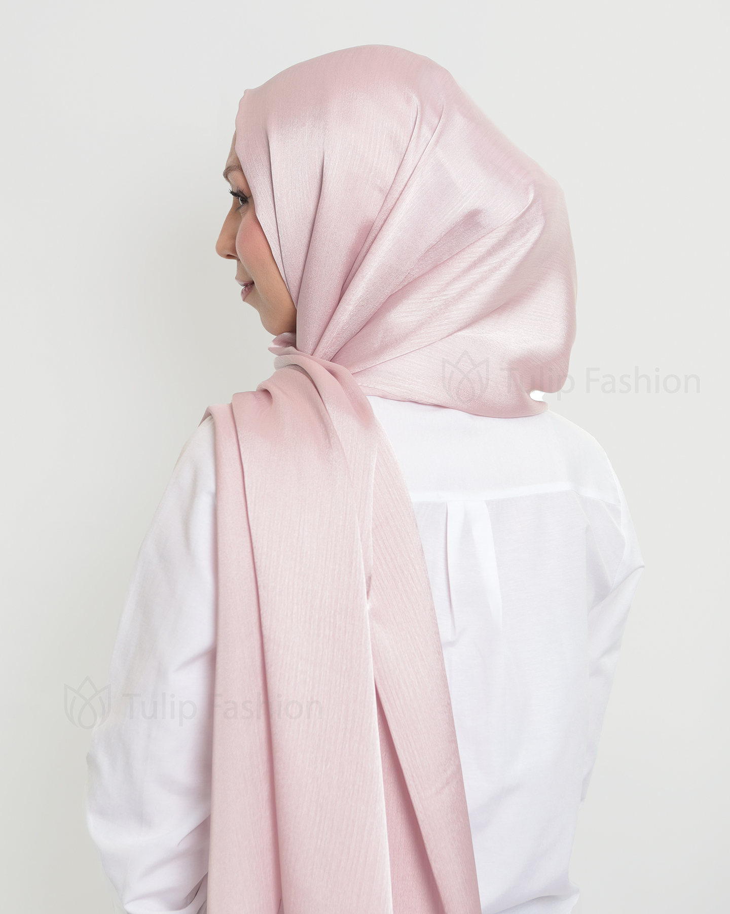 Hijab - Metallic Satin - Light Purple