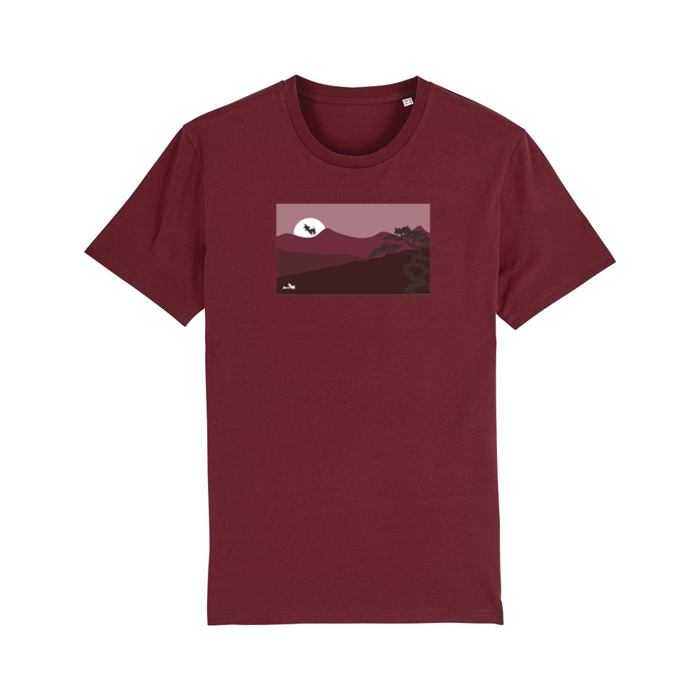 Sunset Collection Tshirt Burgundy