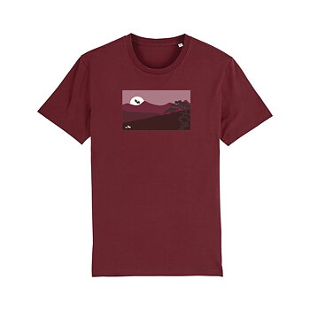 Sunset Collection Tshirt Burgundy
