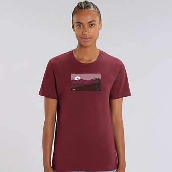 Sunset Collection Tshirt Burgundy