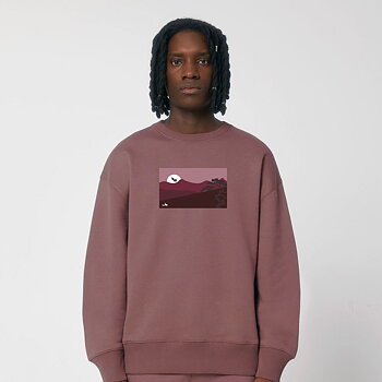 Sunset Collection Boxy Sweater Kaffa Coffee
