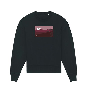 Sunset Collection Boxy Sweater Black