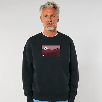 Sunset Collection Boxy Sweater Black