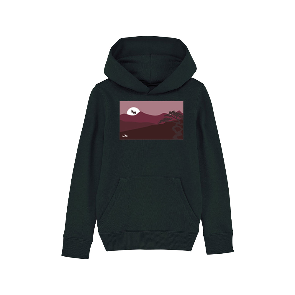 Sunset Collection Hoodie Black Kids
