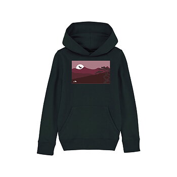 Sunset Collection Hoodie Black Kids