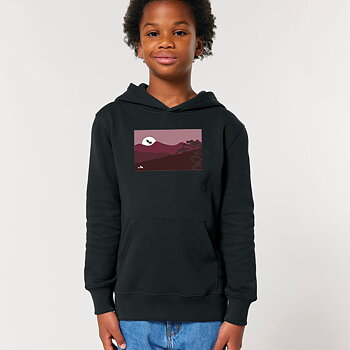 Sunset Collection Hoodie Black Kids