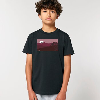 Sunset Collection Tshirt Black Kids