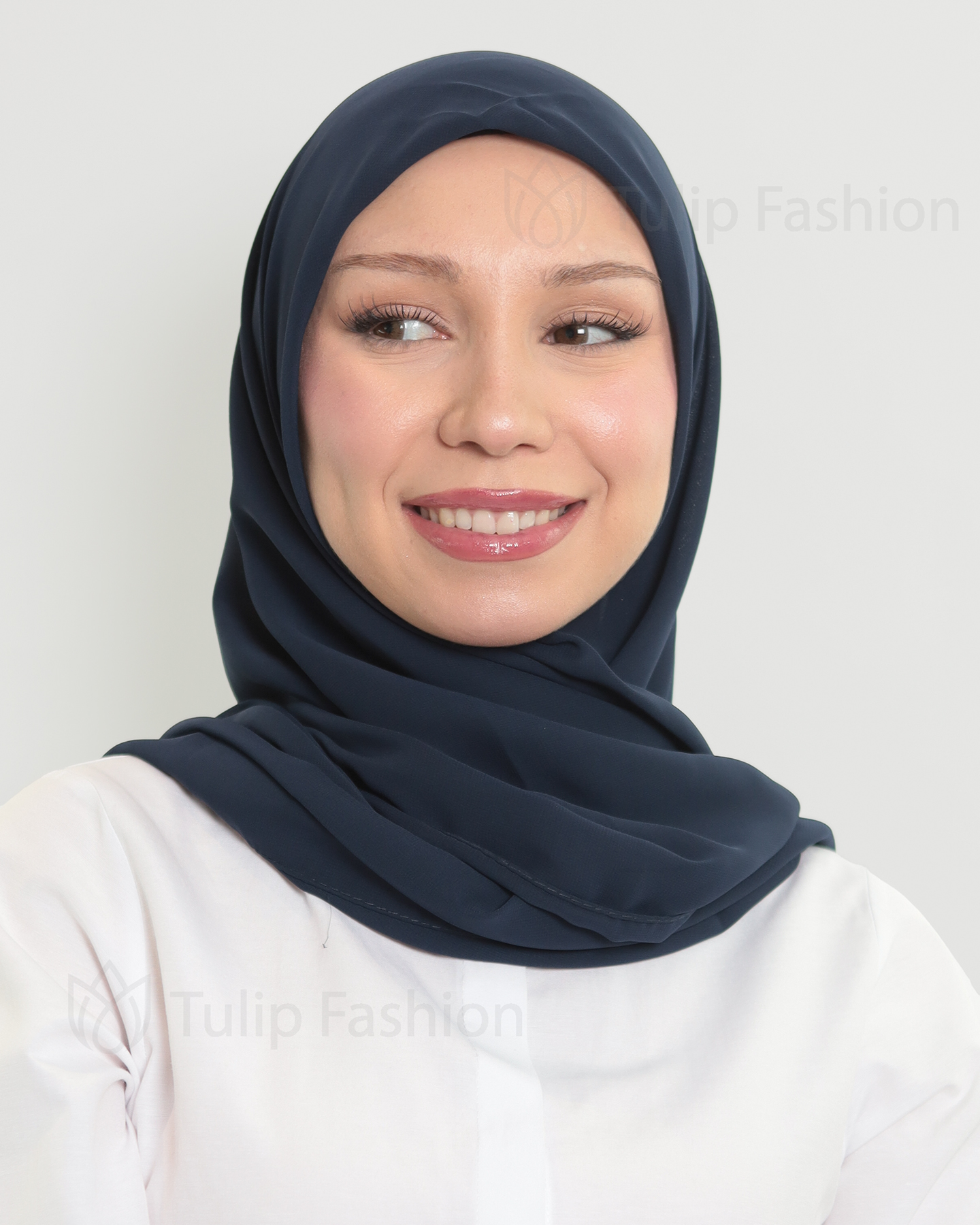 Hijab - Square Chiffon 120 cm - Midnight Blue - 2