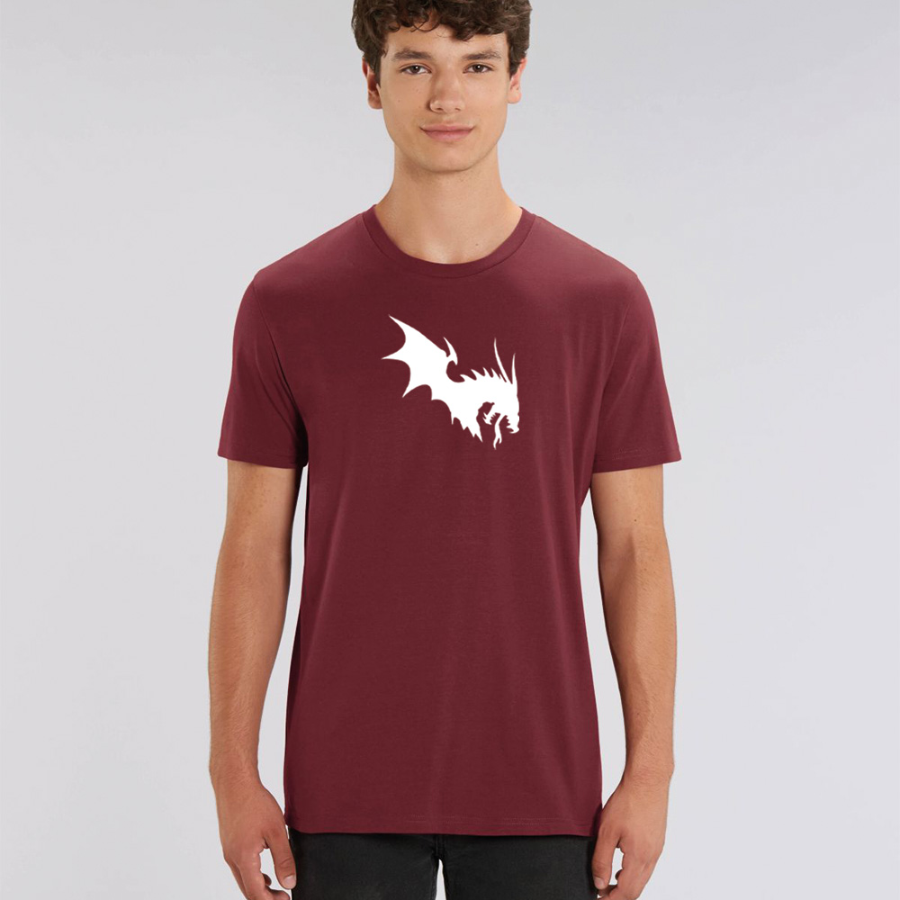 Närcon White Dragon T-shirt Burgundy  - 2