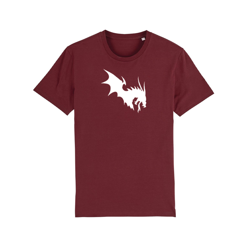 Närcon White Dragon T-shirt Burgundy 