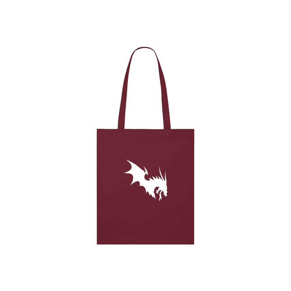 NärCon White Dragon Dragon Totebag Burgundy