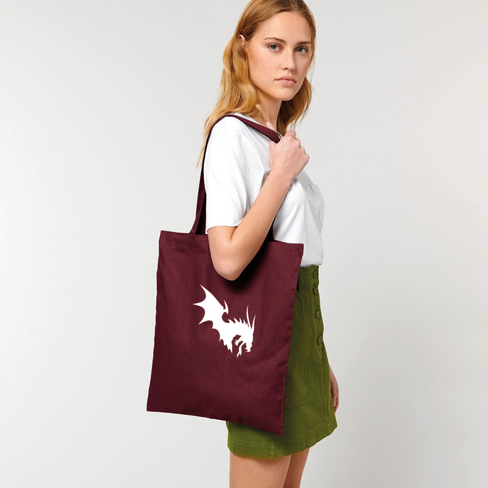 NärCon White Dragon Dragon Totebag Burgundy - 2