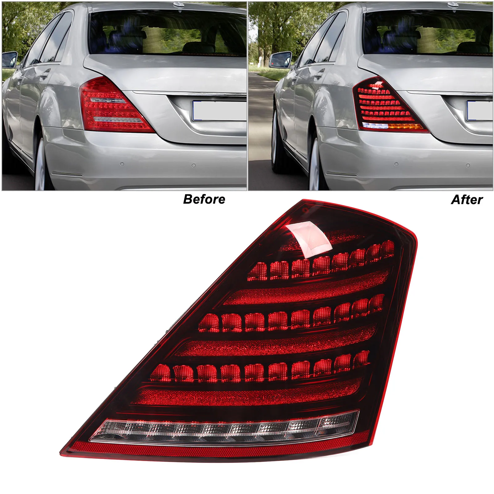 Facelift Clearglas "W222 look"  2pcs  - 2