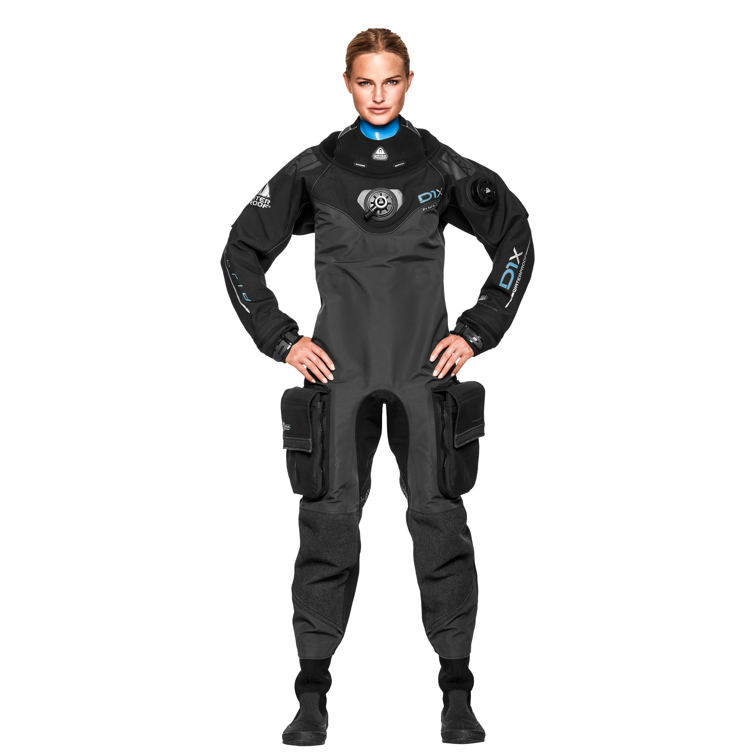 D1x Hybrid ISS Waterproof torrdräkt Dam
