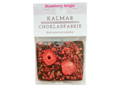 Mini Strawberry Delight – Mörk choklad med jordgubbar 20g