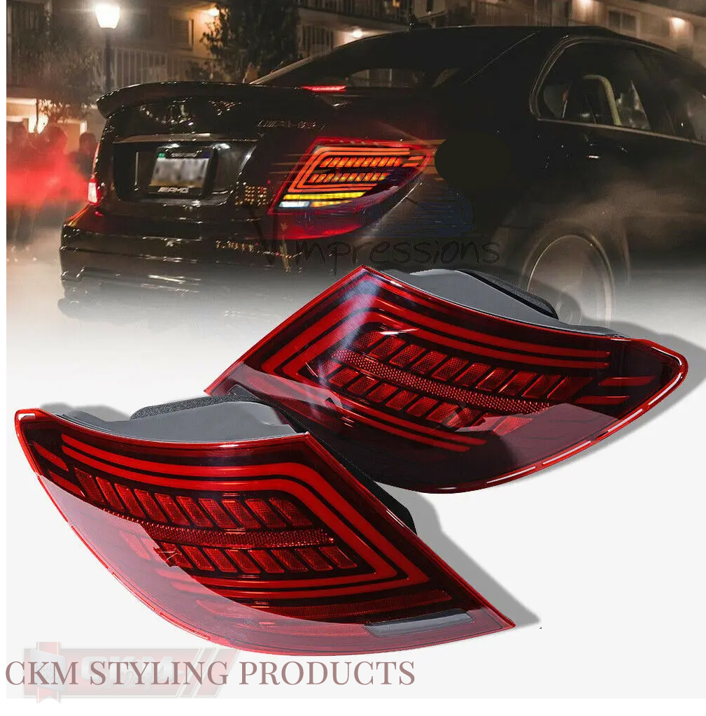 Clear taillights LED C-Style  2pcs set