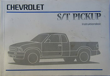 1996 Chevrolet S/T Pickup Instruktionsbok svensk