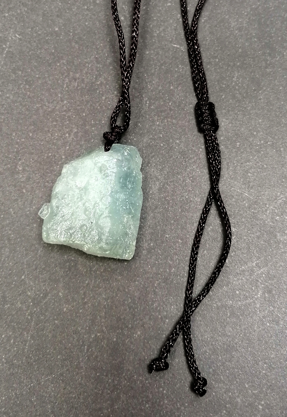 Halsband med Rå Akvamarin - 2