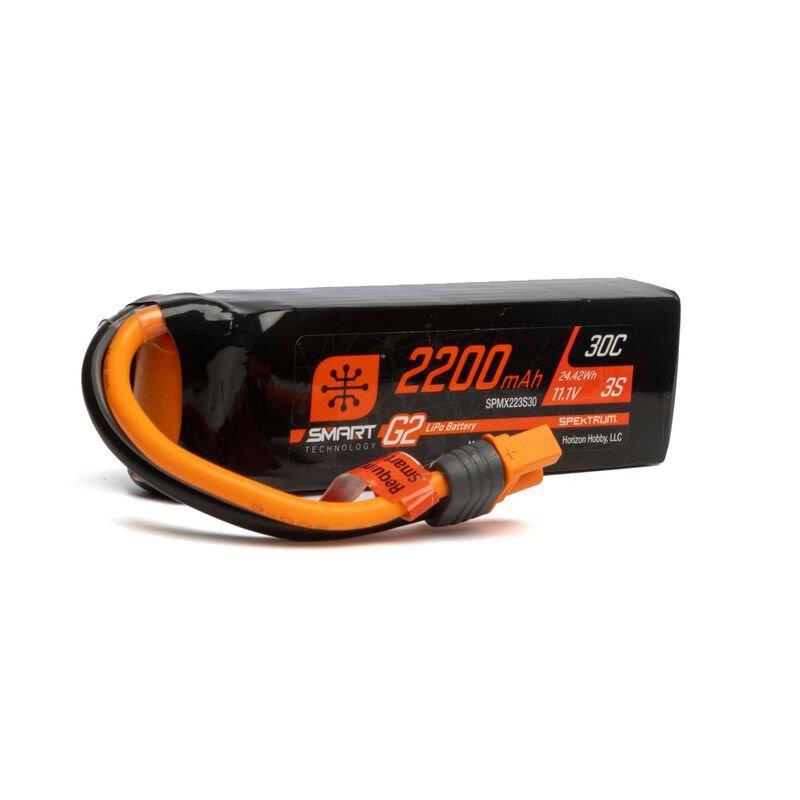 Spektrum 2200mAh 3S 11.1V Smart G2 LiPo 30C IC3 - 3
