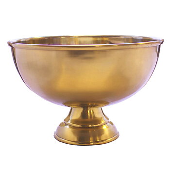 Champagnekylare / Vinkylare mässigfärgad aluminium, Ø 32cm höjd 21 cm