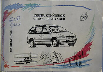 1996 Chrysler Voyager Instruktionsbok svensk