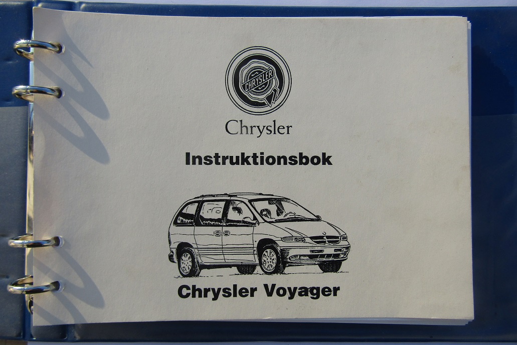 2000 Chrysler Voyager Instruktionsbok svensk - 2
