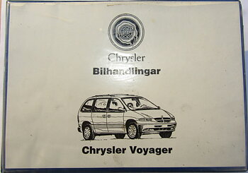 2000 Chrysler Voyager Instruktionsbok svensk