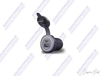 USB- uttag 12/24 Volt
