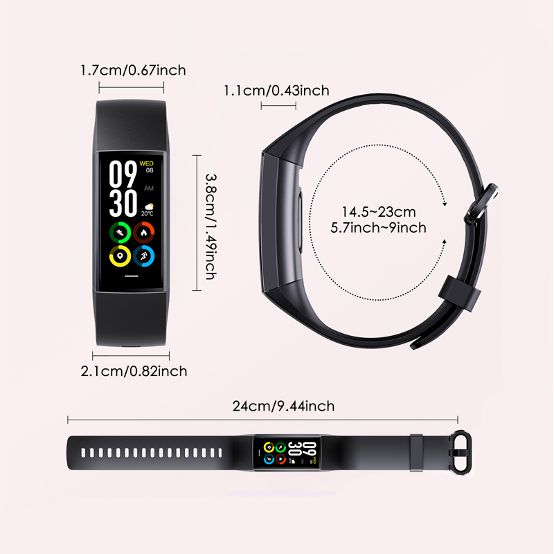 Philippe Palmer Fitness Bracelet LP11 AMOLED Light Pink - 17