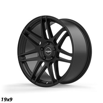 Ström Wheels STR3 F14 19x9 ET31 5x120 Full Satin Black