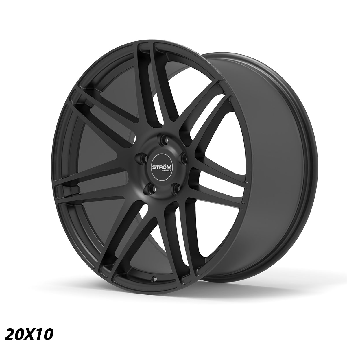 Ström Wheels STR3 F14 20x10 ET42 5x112 Full Satin Black