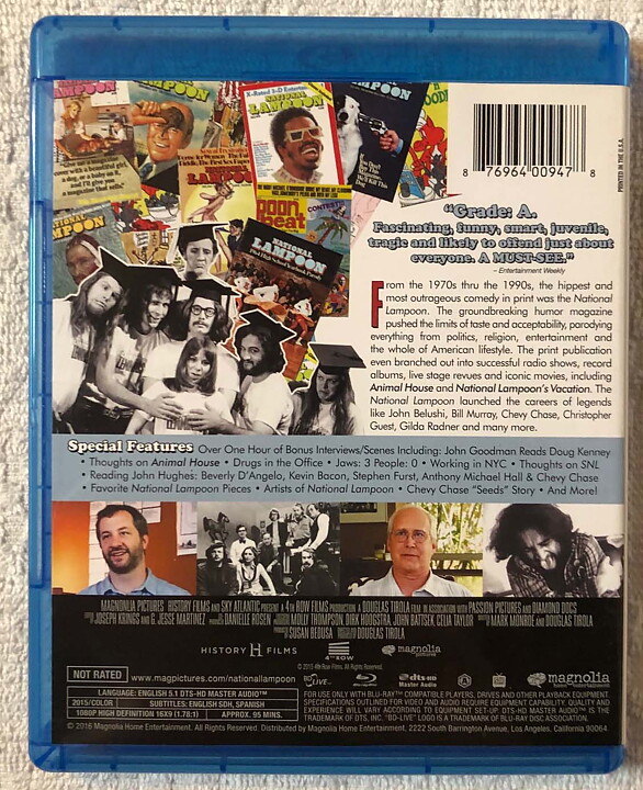 Drunk Stoned Brilliant Dead: The Story of The National Lampoon Blu-ray 