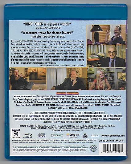 King Cohen Blu-ray + CD Limited Edition