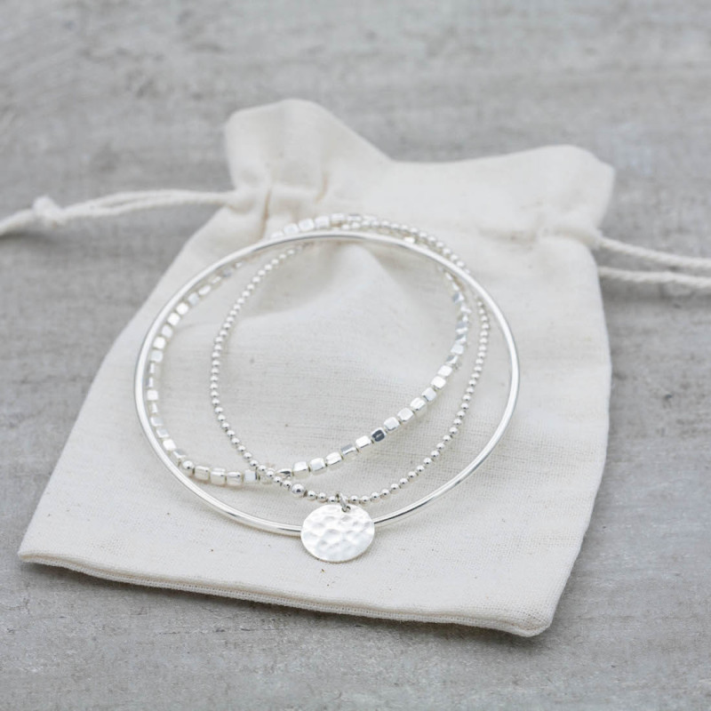 Stelt silverarmband - 2