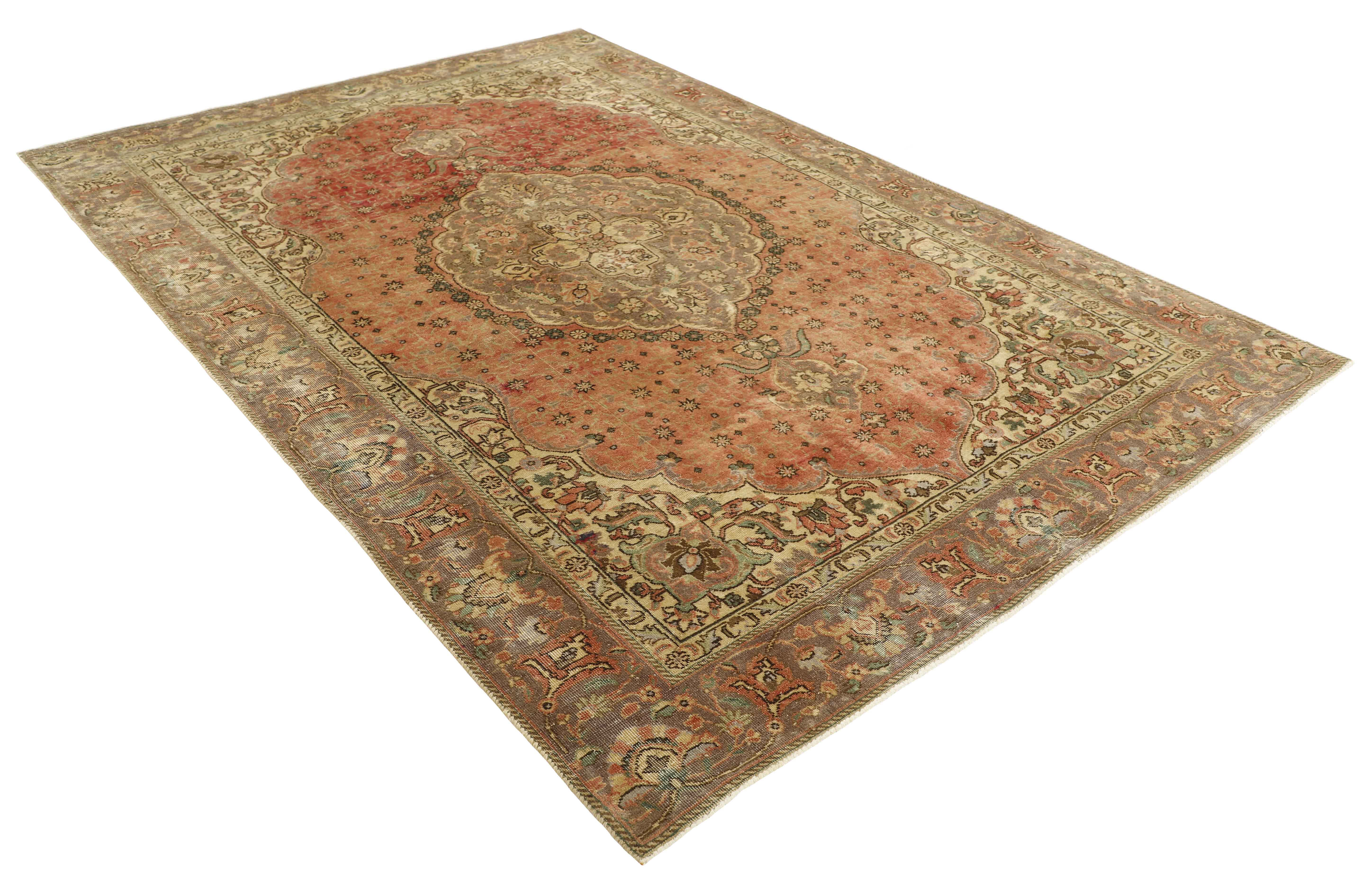 Vintage Täbriz Semi-Antik 192x286cm - 3