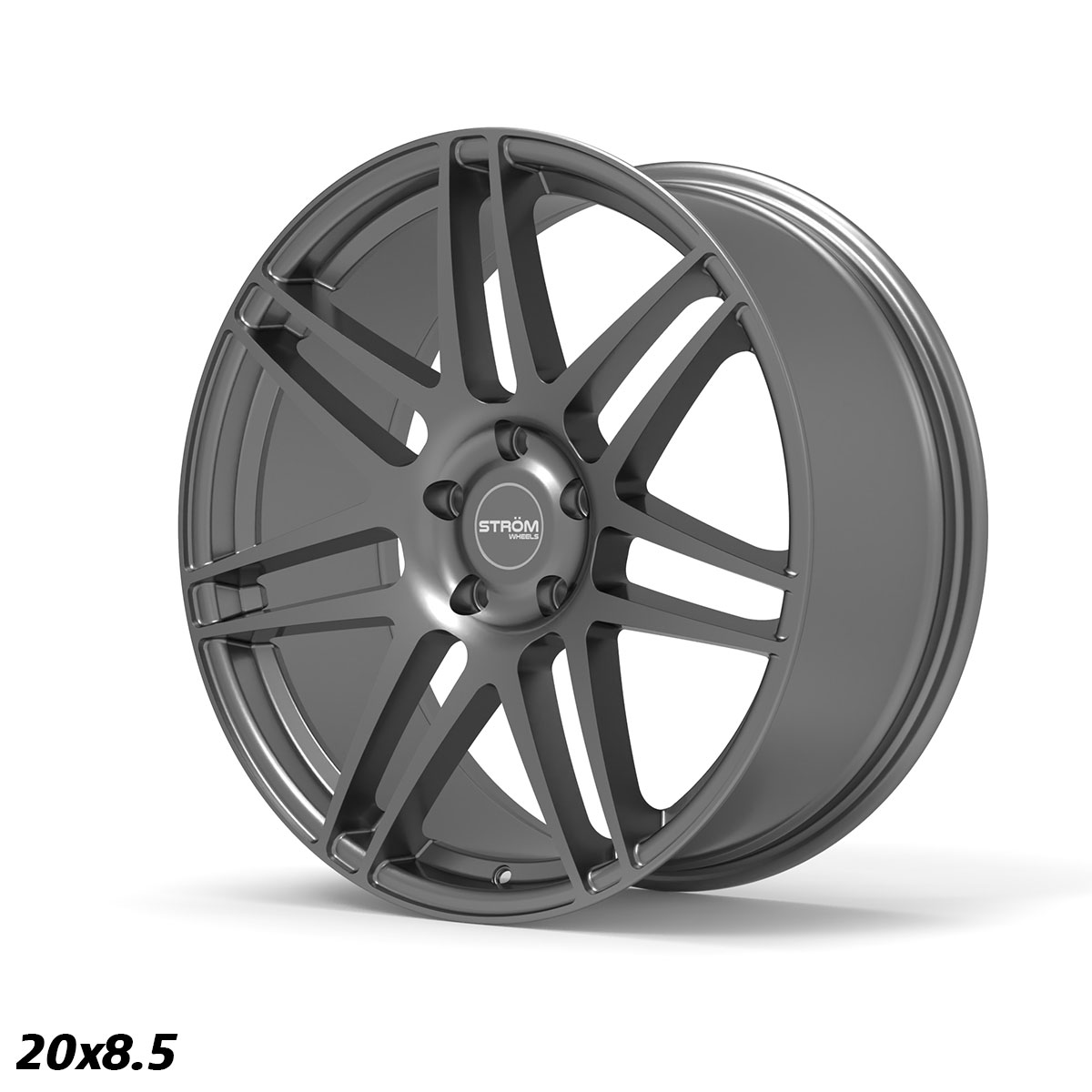Ström Wheels STR3 F14 20x8,5 ET35 5x120 Gloss Gun Metal
