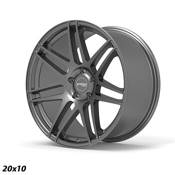 Ström Wheels STR3 F14 20x10 ET42 5x112 Gloss Gun Metal