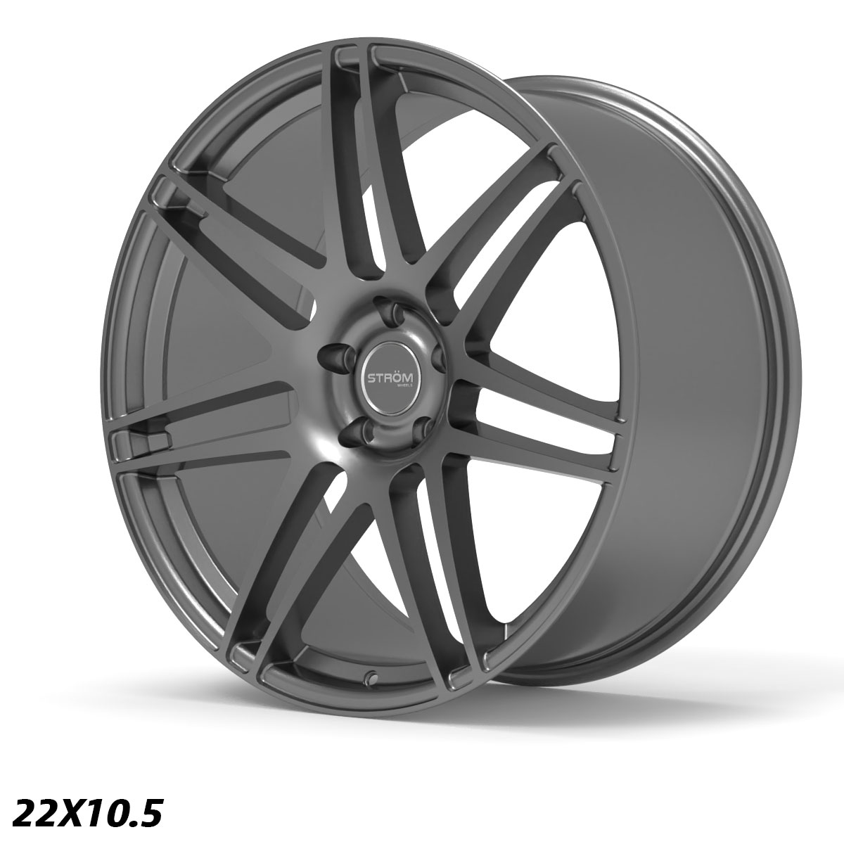 Ström Wheels STR3 F14 22x10,5 ET40 5x120 Gloss Gun Metal